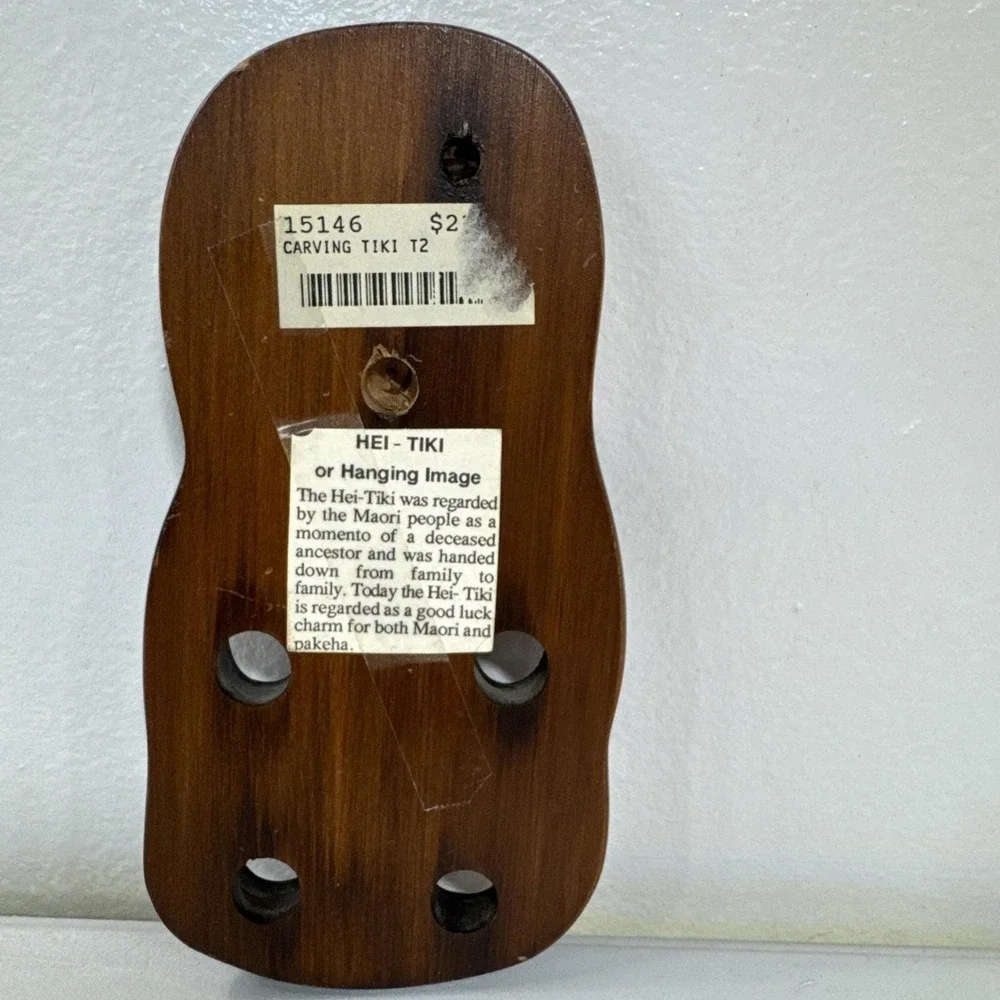 Māori Tiki Wood Wall Art New Zealand Abalone Eyes Matai Moana Wood Carvings‎